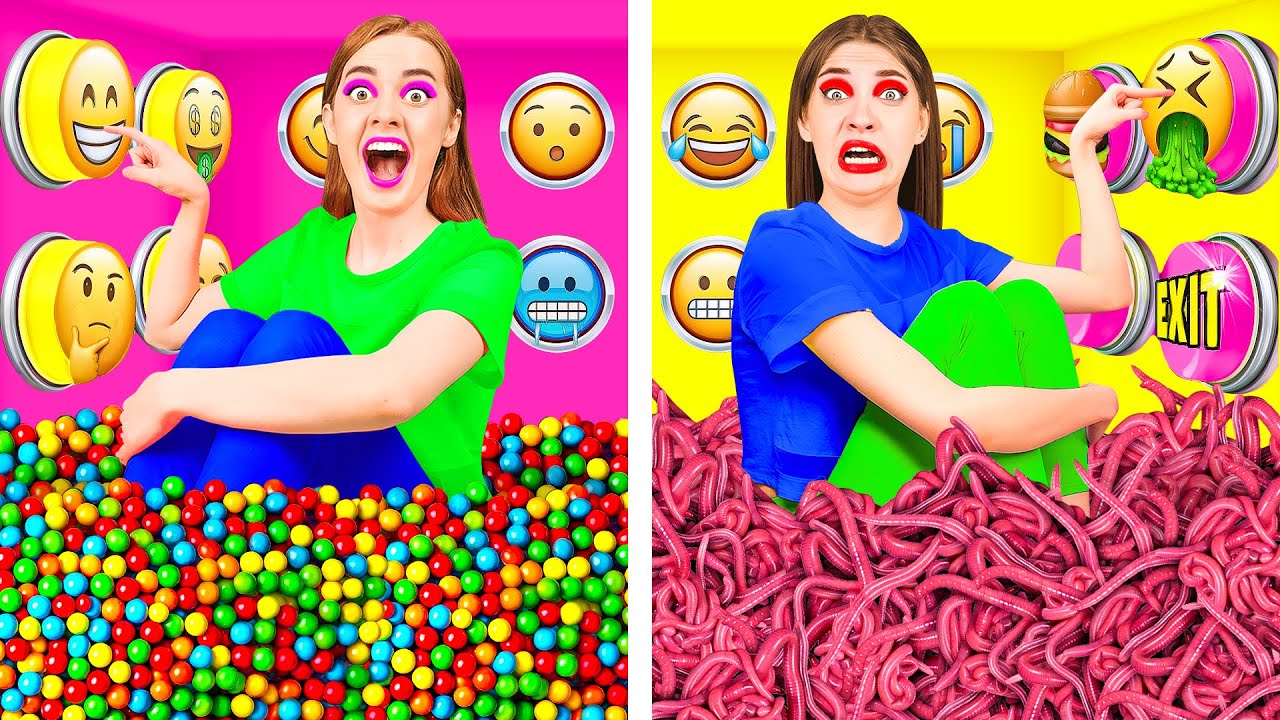 1000 Загадочных Кнопок и Только Одна Тебя Спасет | Крутые Розыгрыши и Трюки от TeenChallenge