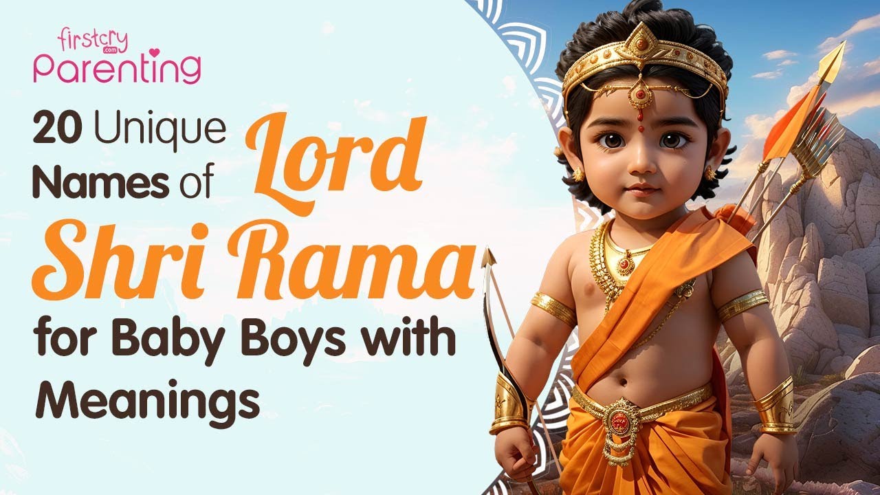 20 Unique Lord Rama Names For Baby Boys with Meanings - YouTube