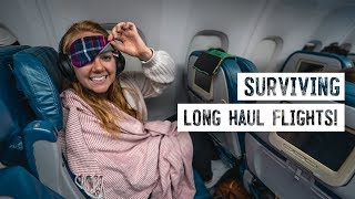 How We Survive LONG HAUL FLIGHTS! - 11 Hour Flight From Seattle To France 😱