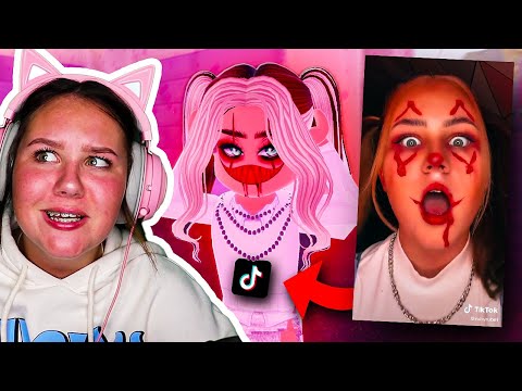 RECREATING MY TIK TOK LOOKS IN ROYALE HIGH!! Roblox