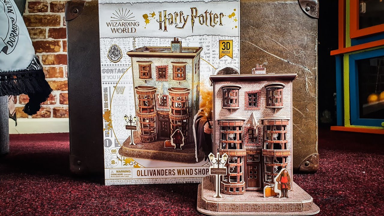 Ollivanders wand shop 3d puzzle speed build and review