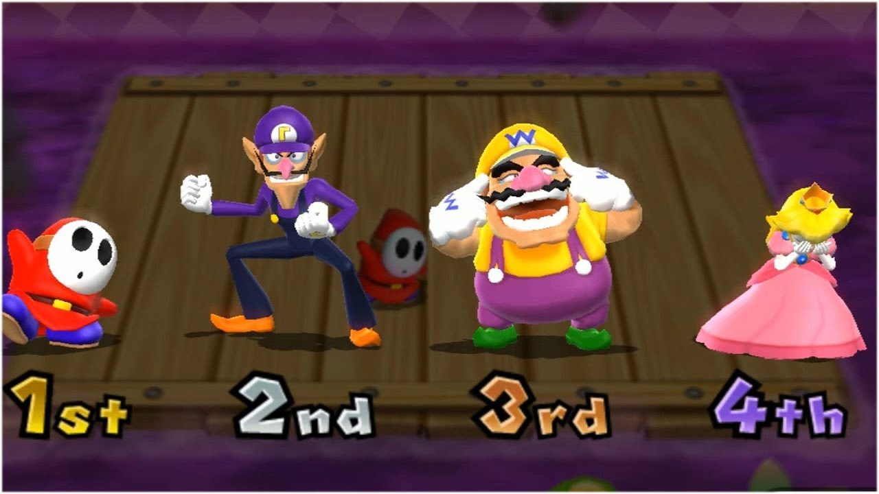 Mario Party 9 High Rollers - Wario vs Waluigi vs Shy Guy vs Peach Gameplay | MARIOGAMINGHUB