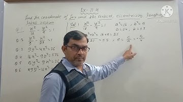 Class 11 Conic sections Hyperbola Ex.11.4 Q. 1 to 15 Part 7