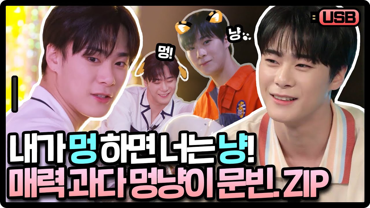(sub) [USB] 문빈씨 잘생긴 줄만 알았는데 귀엽기까지 하네 🐾 멍냥미(?) 넘치는 문빈 모음 | ASTRO