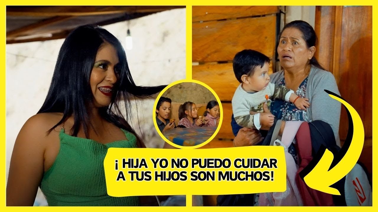 Mujer llevó a seis hijos en una mαleta para dejarlos con su madre, abandonándolos.