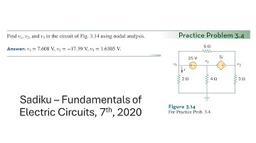 Practice Problem 3.4 - (2020) Fundamental of Electric Circuits (Sadiku) 7th Ed