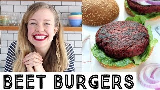 Vegan Beet Burgers  Veggie Burger Recipe