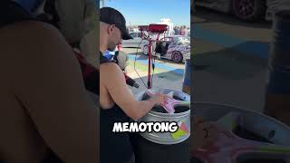 Dia bikin velg mobil bergambar patrick