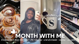 MONTH LONG VLOG | HECTIC FREELANCE MUA DAY STORY-TIME + A LOT OF ERRANDS + PREPPING KIT FOR CLIENTS