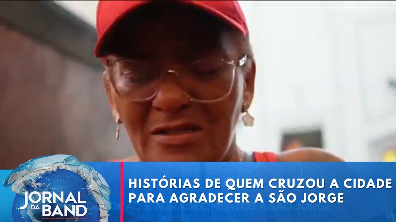 As histórias de quem cruzou a cidade para agradecer a São Jorge