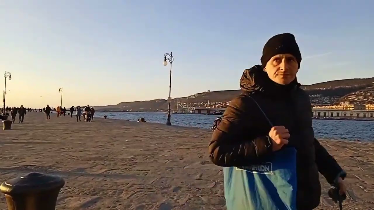 Trieste 🇮🇹 Italy walking tour   Beautiful sunset