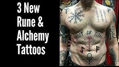 2 Viking Rune Tattoos & 1 Alchemy Tattoo 