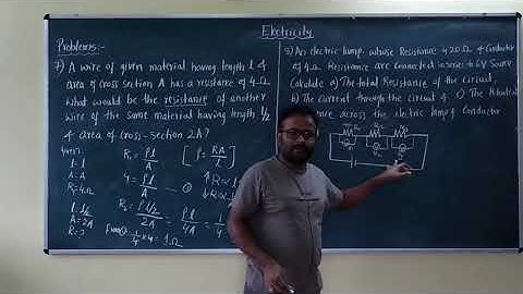 A wire of given material having length l and area of cross-sectional area A has a resistance of 4 om