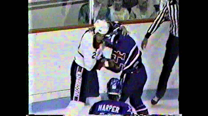 1987 Calder Cup Finals Bob Halkidis vs. Steven Fle...