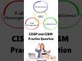 CISSP Practice Question - Governance, Risk and Compliance (GRC)
