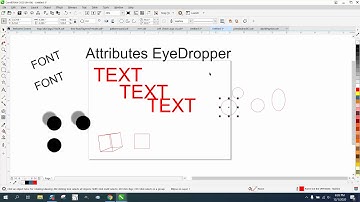 Corel Draw Tips & Tricks Attributes Eye Dropper Part 7 MORE INFO