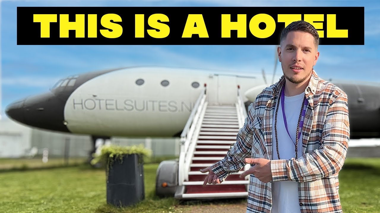 I stayed overnight in this INSANE airplane hotel!