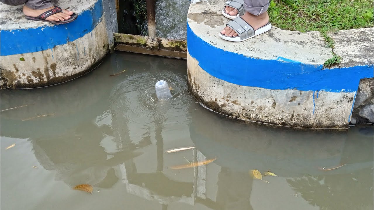 Tidak sengaja menemukan Pusaran Air Misterius!! #pusaranair #irigasisawah