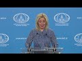 Брифинг М.Захаровой, Москва, 2 октября 2024 года