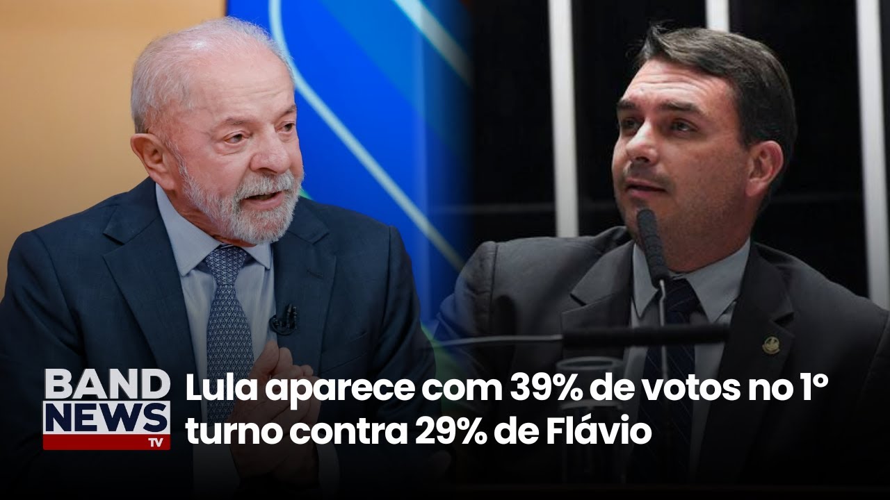 Corrida eleitoral: Flávio sai atrás na briga com Lula após ligação com o Master | BandNews TV