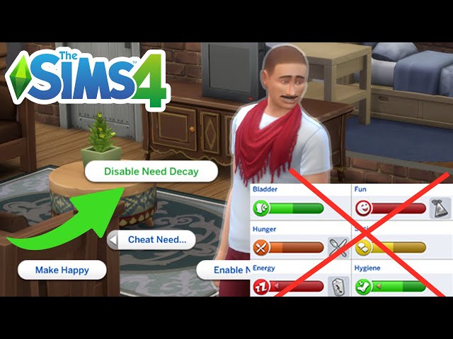 The Sims 4 Needs Cheat: How to Fill Your Sims Needs & Turn Off Need Decay -  Must Have Mods