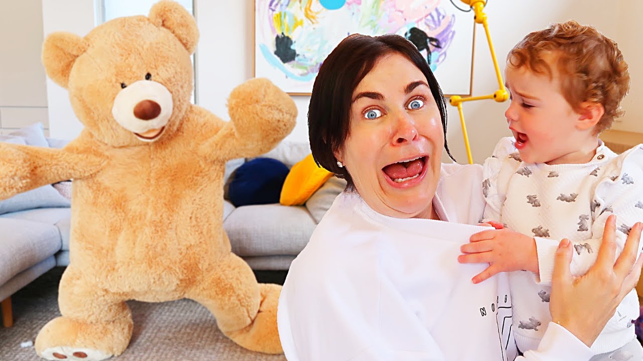 Giant Teddy Bear Alive Prank On Family W The Norris Nuts Youtube