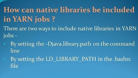 YARN interview Questions and Answers for freshers and experienced