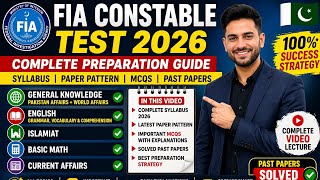 FIA Constable Test 2026 Preparation | Syllabus, Paper Pattern, MCQs & Past Papers Explained