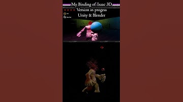 My TBoI 3D - Gusher/Giclant - Walk & Shoot - Unity & Blender #animation #blender3d