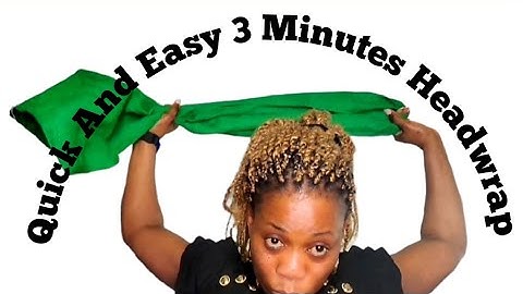 Quick And Easy 3 Minutes Headwrap Tutorial On Yourself