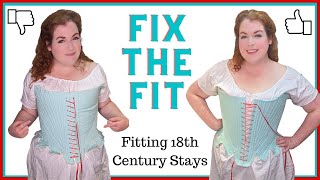 Fitting my 18th century Stays // Adapting the Augusta stays pattern for better fit