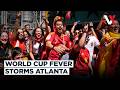 Spain Fans Take Over Atlanta Streets Ahead Of World Cup Clash With Cape Verde | VERTEX