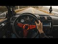 Chill Foggy POV Drive in My VW Rabbit (Binaural Audio