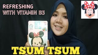 FACE MASK DISNEY TSUM TSUM  MINNIE | CERAH GLOWING