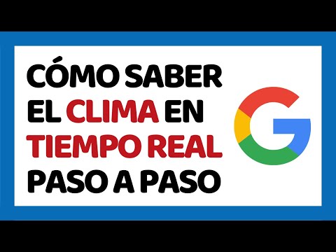 Video: Cómo Averiguar El Clima