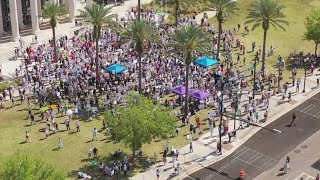 'Hands Off!' protests take place in Jacksonville, denouncing Trump and Musk policies