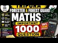 Tripura Forester & Forest Guard Maths 1000 MCQ Series 2026 | Most Important Questions 🔥