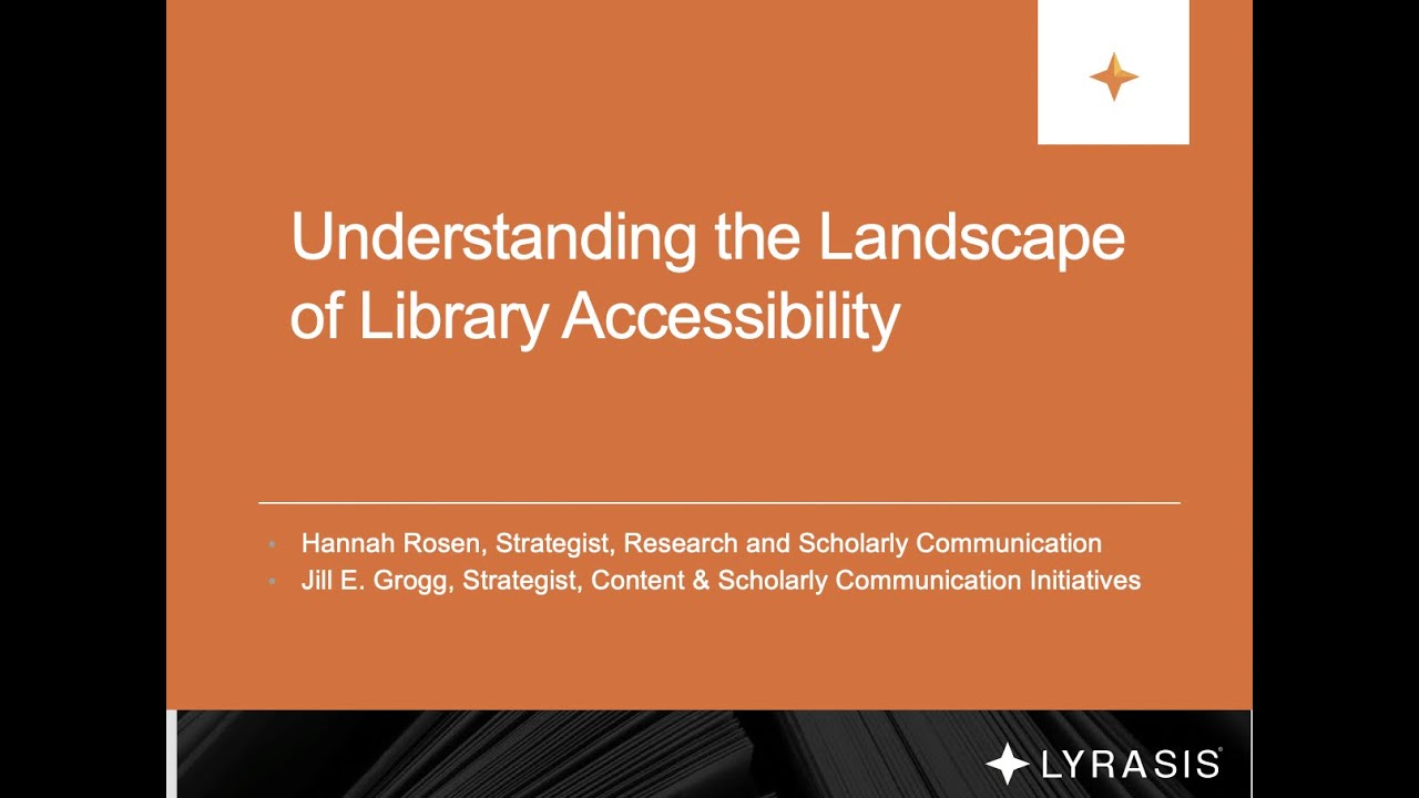 Understanding the Landscape of Library Accessibility