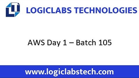 AWS Day 1 Batch 105