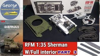 Rye Field Model Sherman M4A3 1:35 W/full interior part 3
