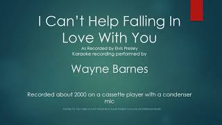 I Cant Help Falling In Love With You