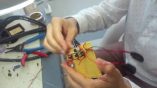 Soldering on proto board - EKG circuit part 2