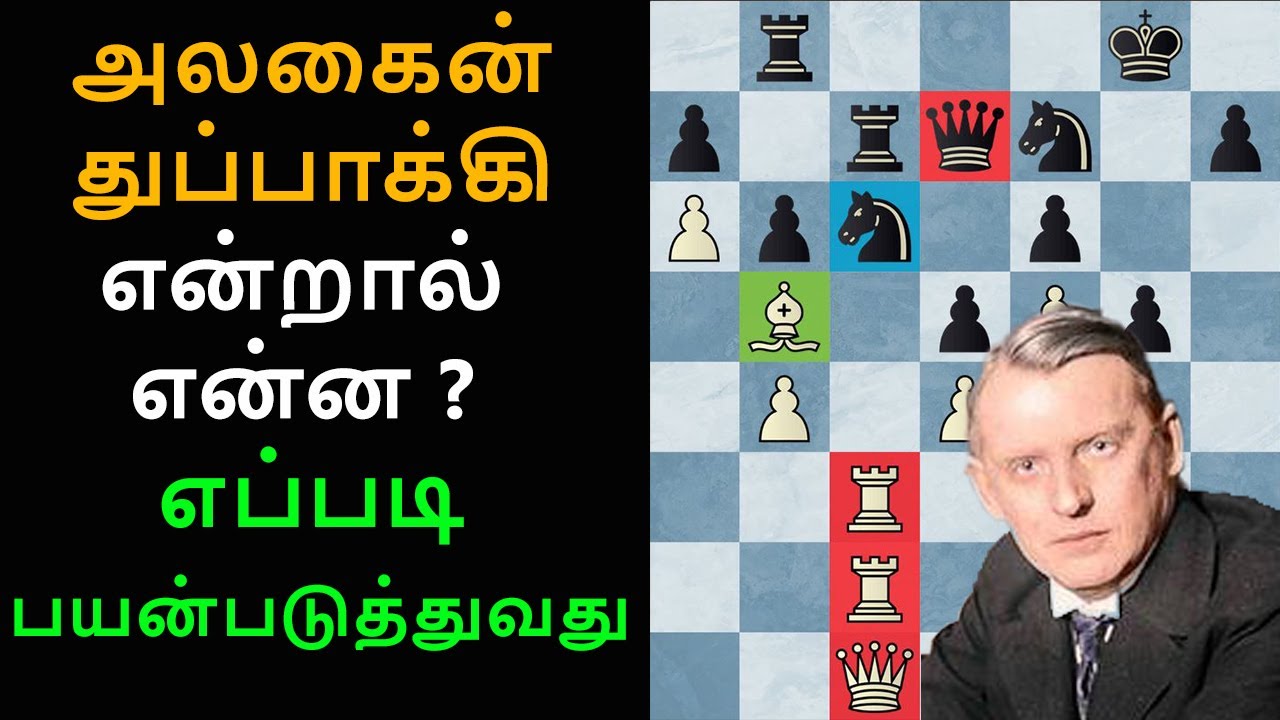 Alekhine's Gun Game, Alekhine vs Nimzowitsch sanremo 1930 ,Tamil chess channel,chess games in tamil