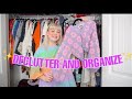 DECLUTTER and ORGANIZE my Closet With Me! MAJOR Closet Decluttering!!