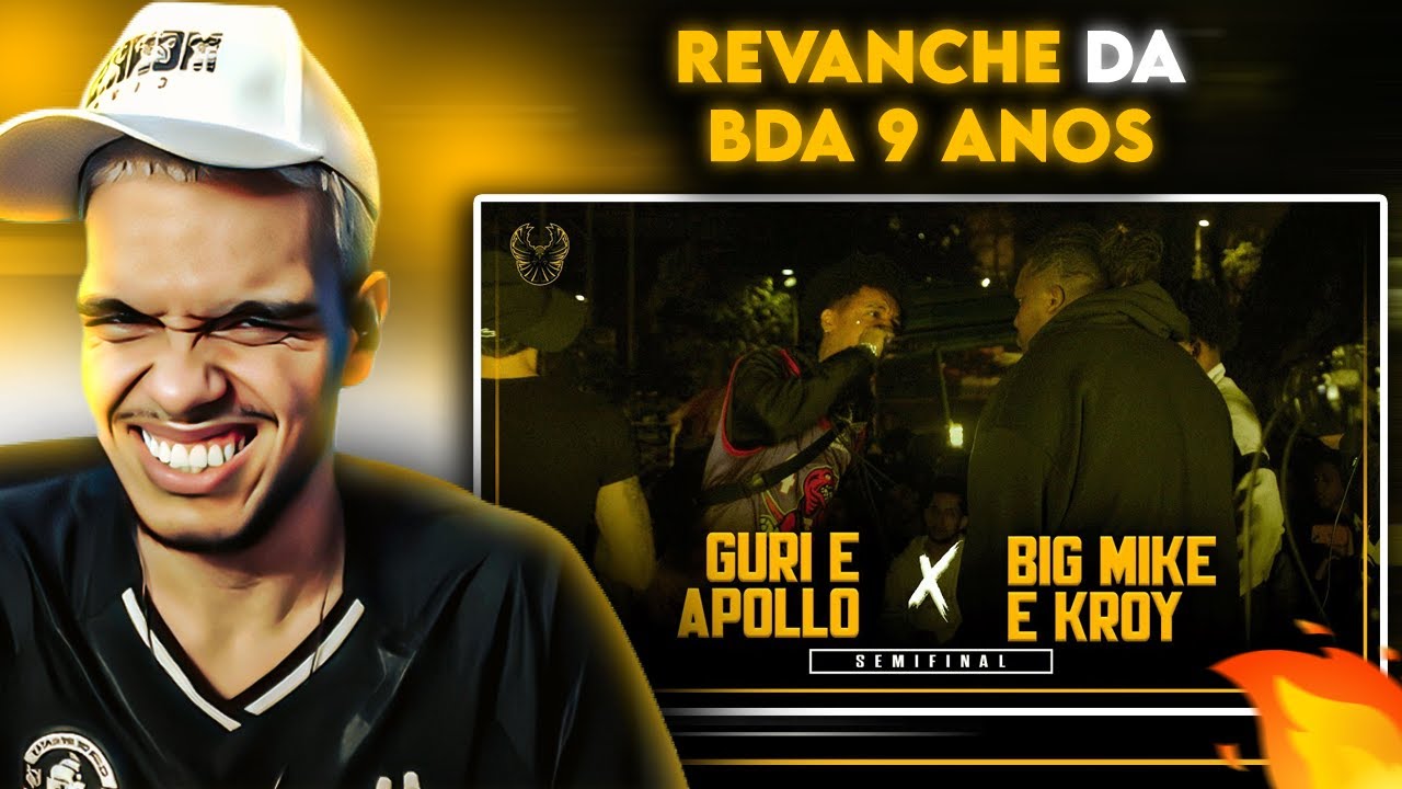 (ESPETÁCULO!!!) GURI E APOLLO x BIG MIKE E KROY | SEMIFINAL | #BDN185 - [REACT]