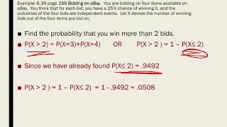 Chapter06 | Topic7 | Binomial Word Problems