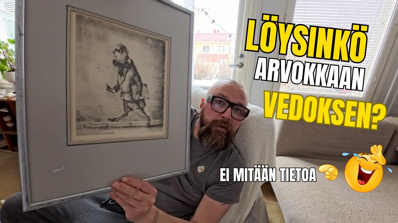 Löysinkö arvokkaan vedoksen? Ja löysin lampun jonka firmaan olisin voinut joutua töihin..