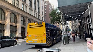 MTA Bus: PM Rush M1/M1 LTD/M2 LTD/M3/M4/M4 LTD/M34 SBS/M34A SBS/Q32/Exp Buses at E34 St & Madison Av