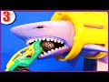 SeaWorld Story E3 - GREAT WHITE SHARK HUNT + Transport Ship w/ Toy Sharks