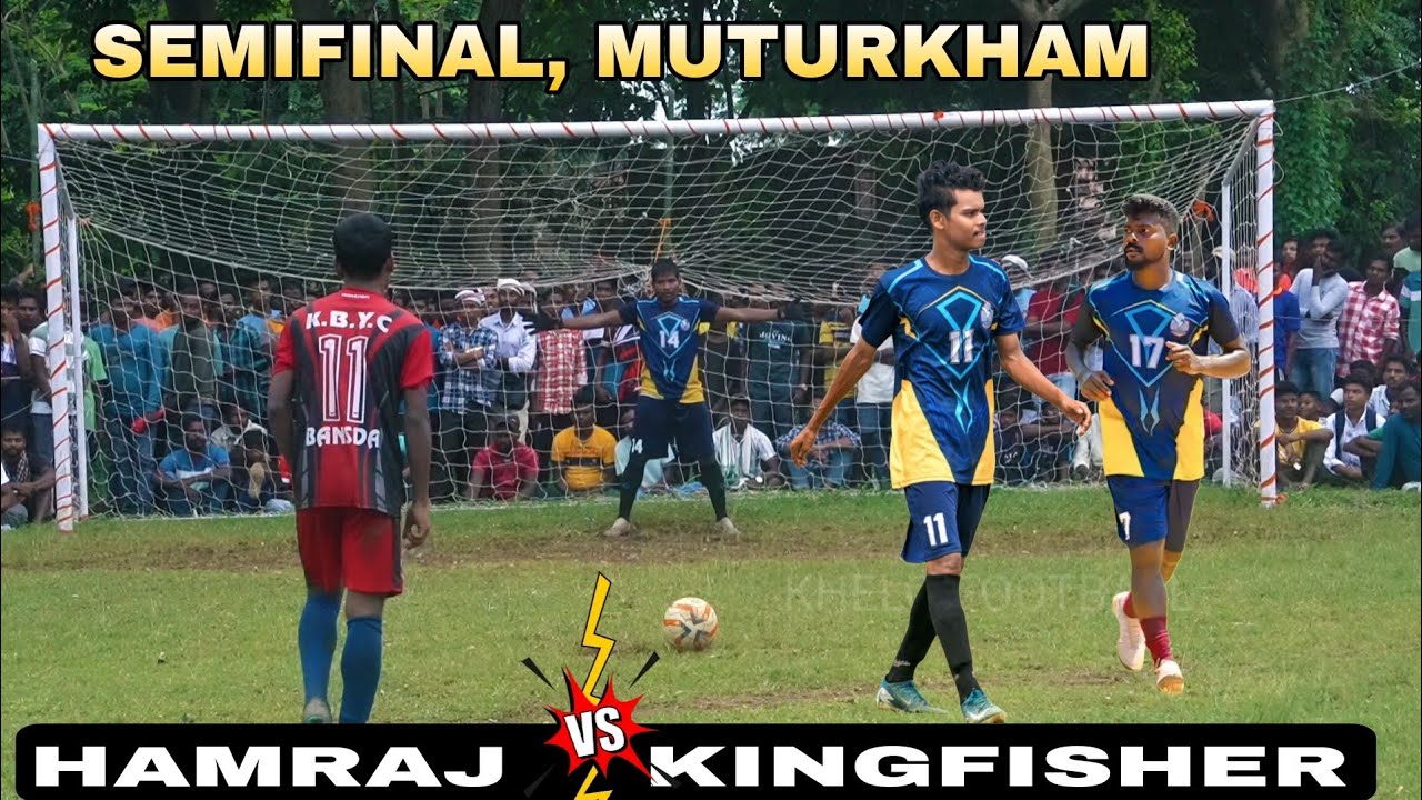 Semifinal palanty kick// Kingfisher Vs hamraj sporting football match at muturkham 2025